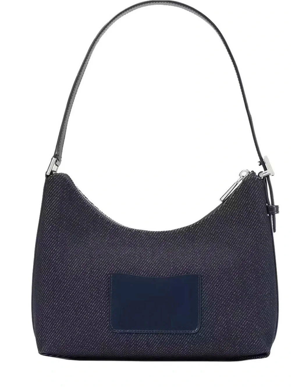 Kate Spade Sam Icon Floral Embellished Denim Shoulder Bag